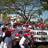 Hundreds march in Suva for MDG